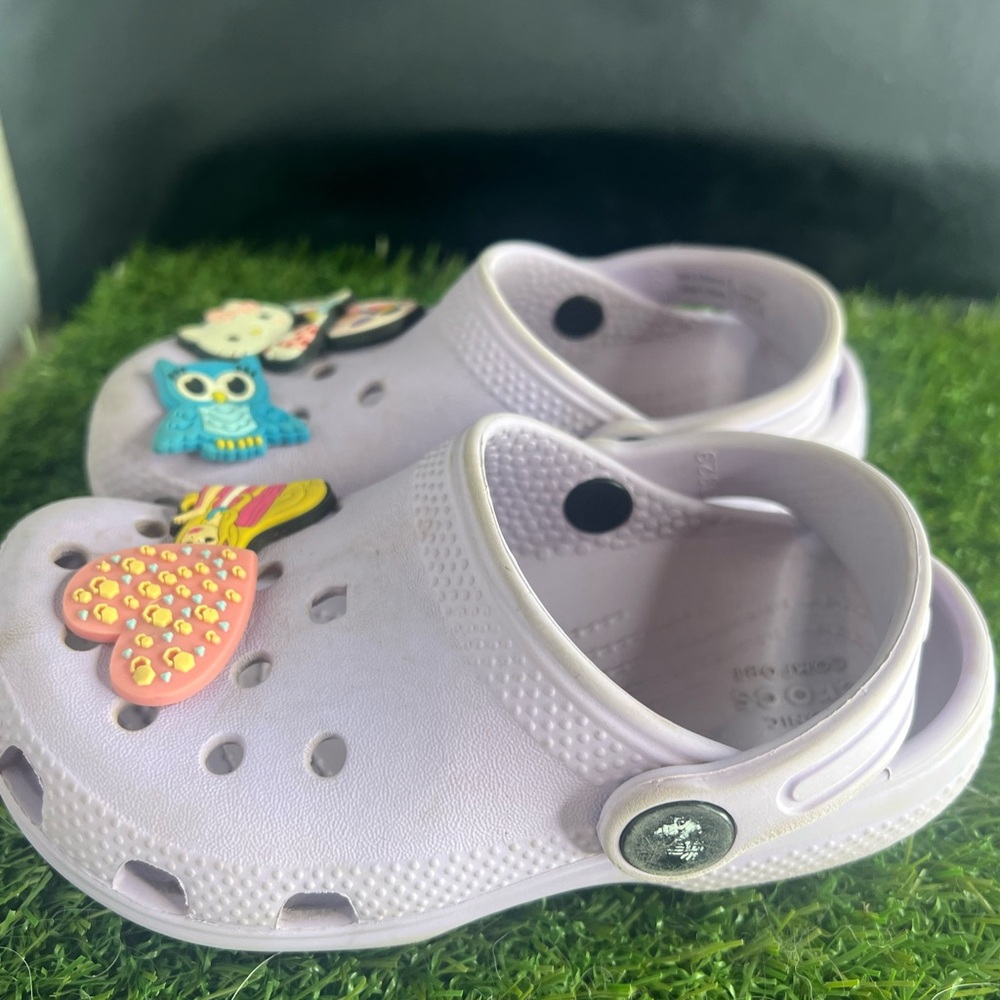 Crocs Classic Clogs Kids Size C10 10 Slip On Light Purple violet